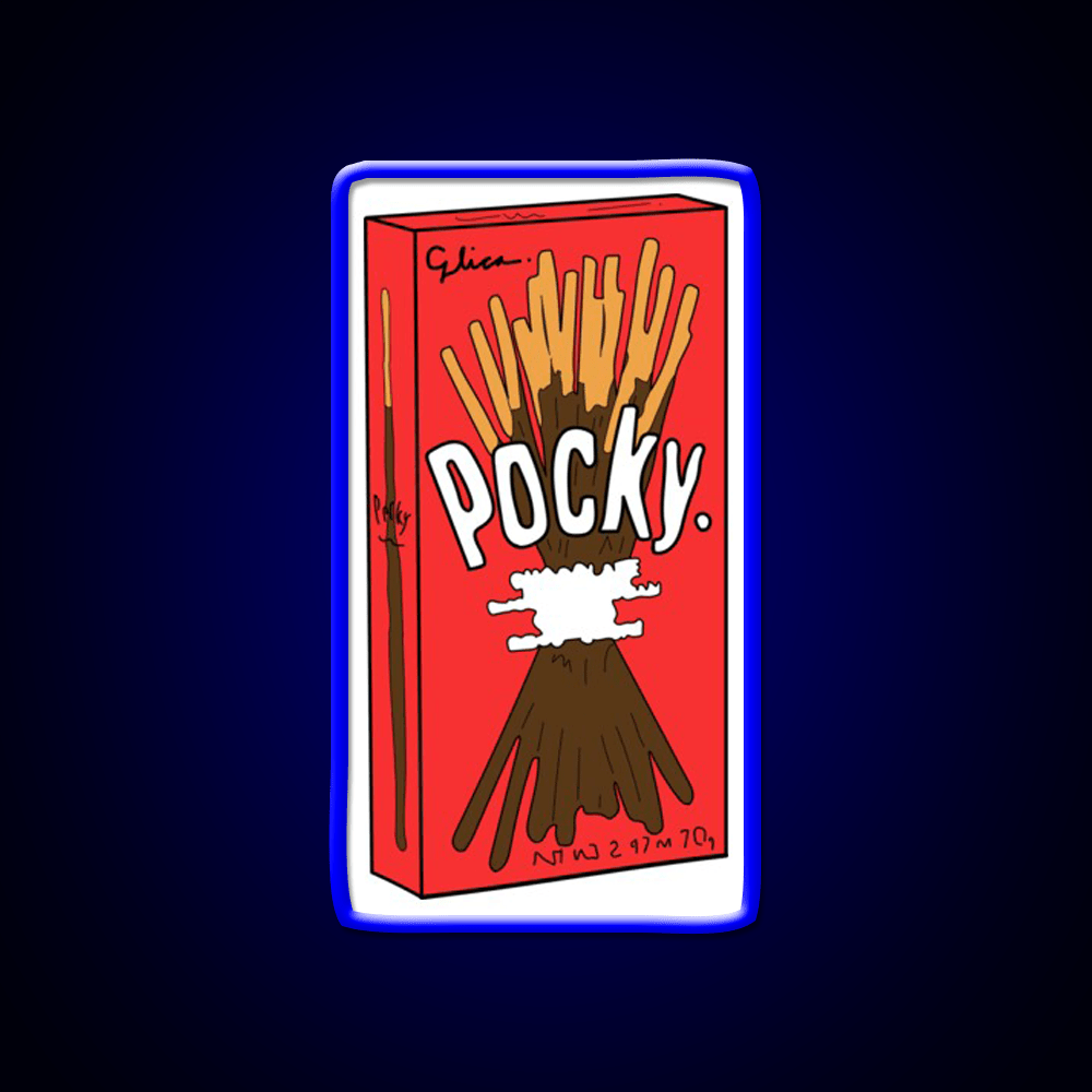 Cartoon Pocky Design Fast Food Led Neon Sign For Burger Place Rgb Color - Shineneon