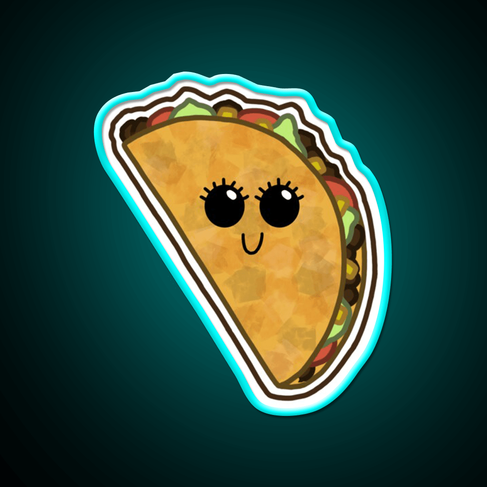 Cartoon Taco Led Neon Sign Mexican Food Sign Rgb Color - Shineneon