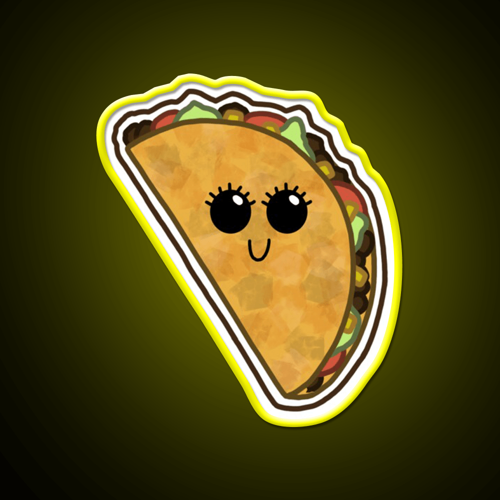 Cartoon Taco Led Neon Sign Mexican Food Sign Rgb Color - Shineneon