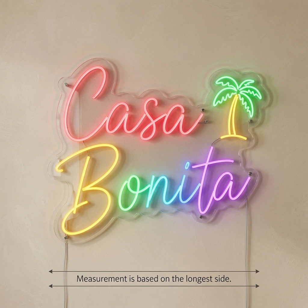 Casa Bonita Wall Decor LED Neon Sign - 04 Size Image