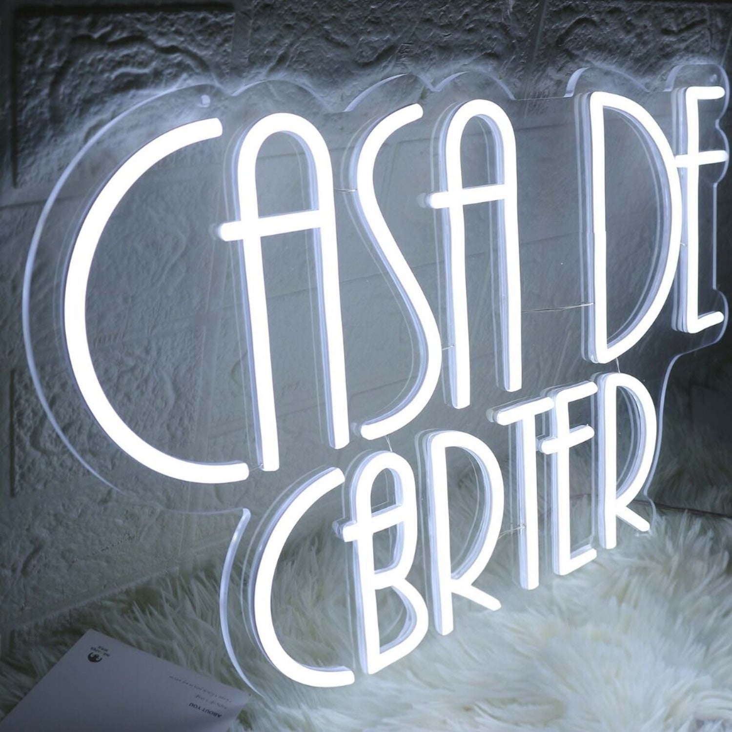 Casa De Carter White Led Neon Sign - Shineneon