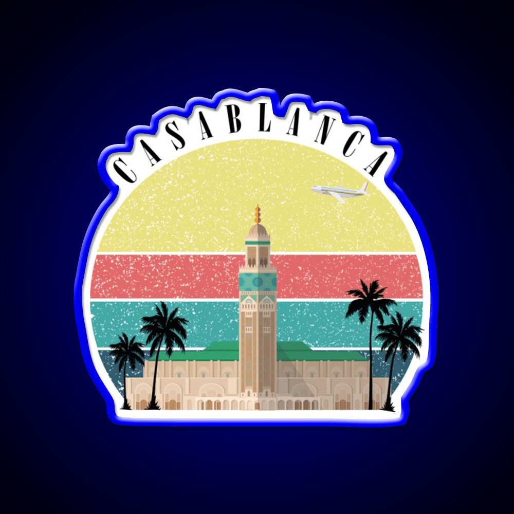Casablanca Morrocco Welcome Led Neon Sign Open Sign Rgb Color - Shineneon
