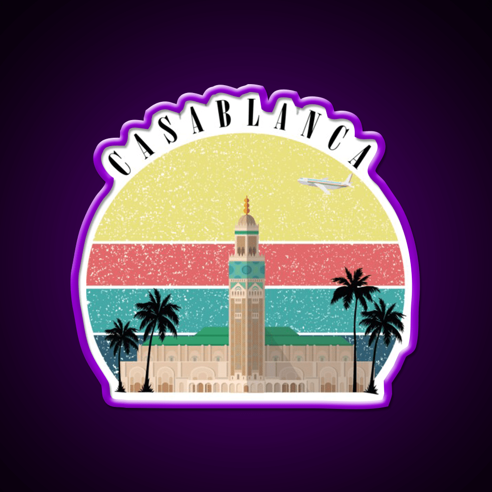 Casablanca Morrocco Welcome Led Neon Sign Open Sign Rgb Color - Shineneon