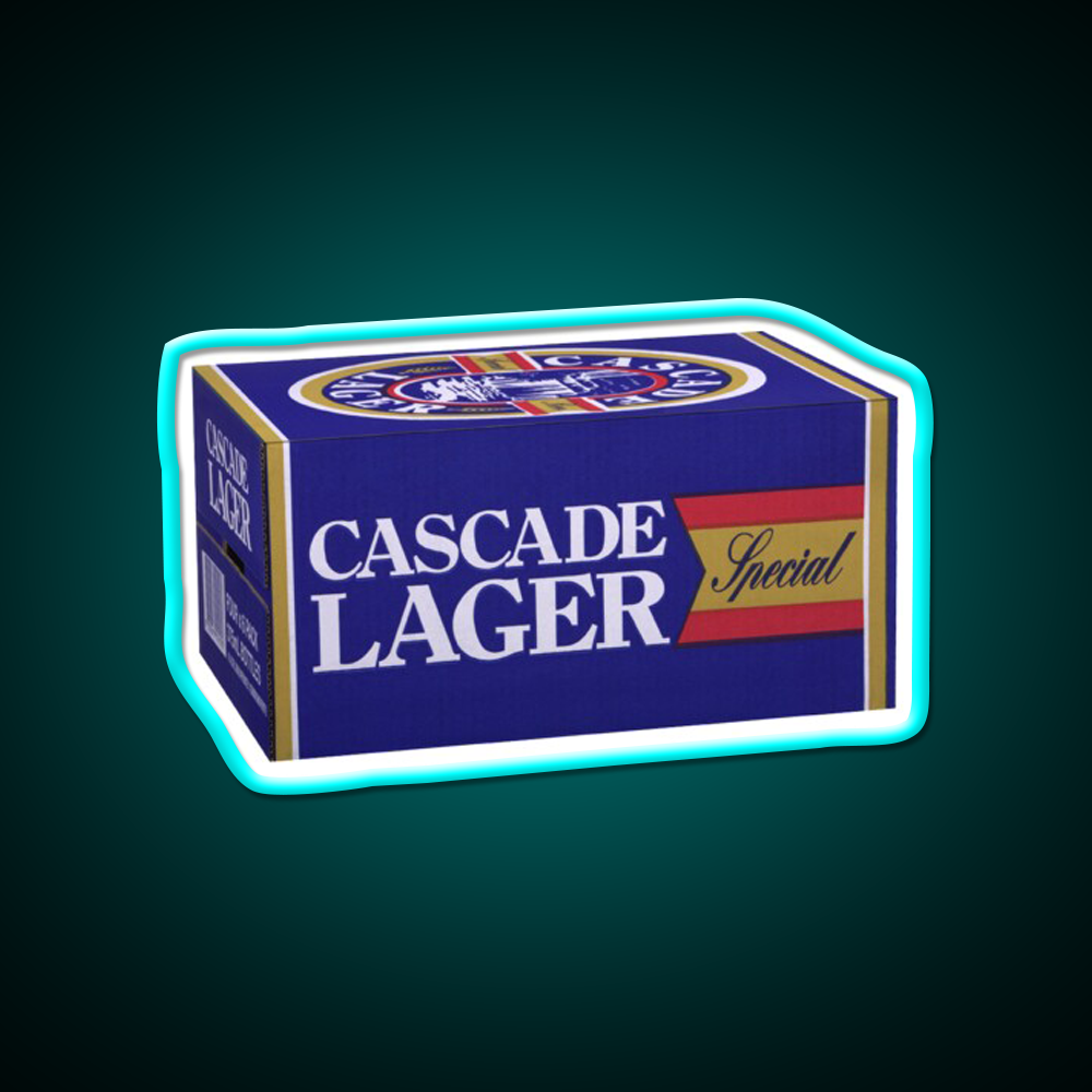 Cascade Larger Beer Bar Decor Led Neon Sign Rgb Color - Neon sign mounted on wall in room