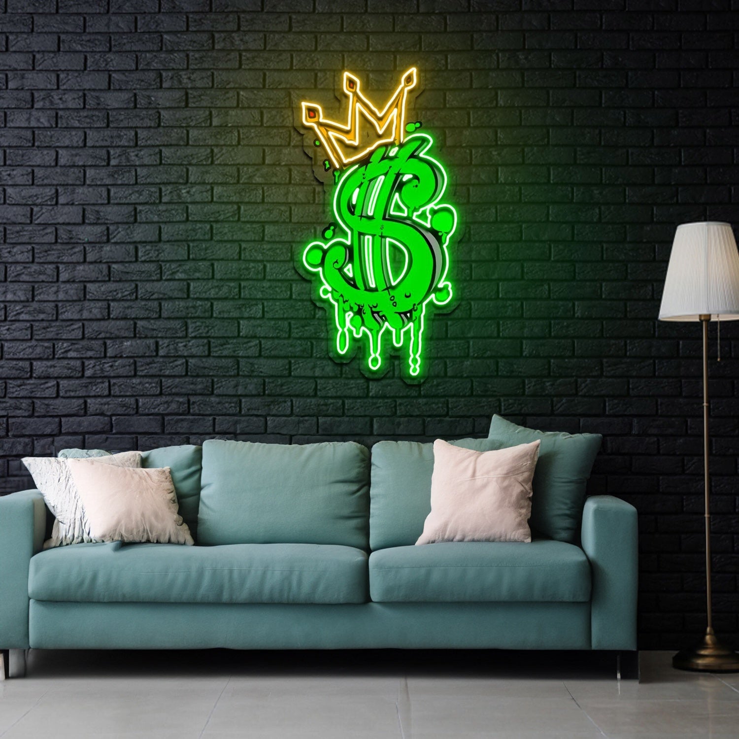 Cash Is King Led Neon Sign X Acrylic Artwork - Shineneon