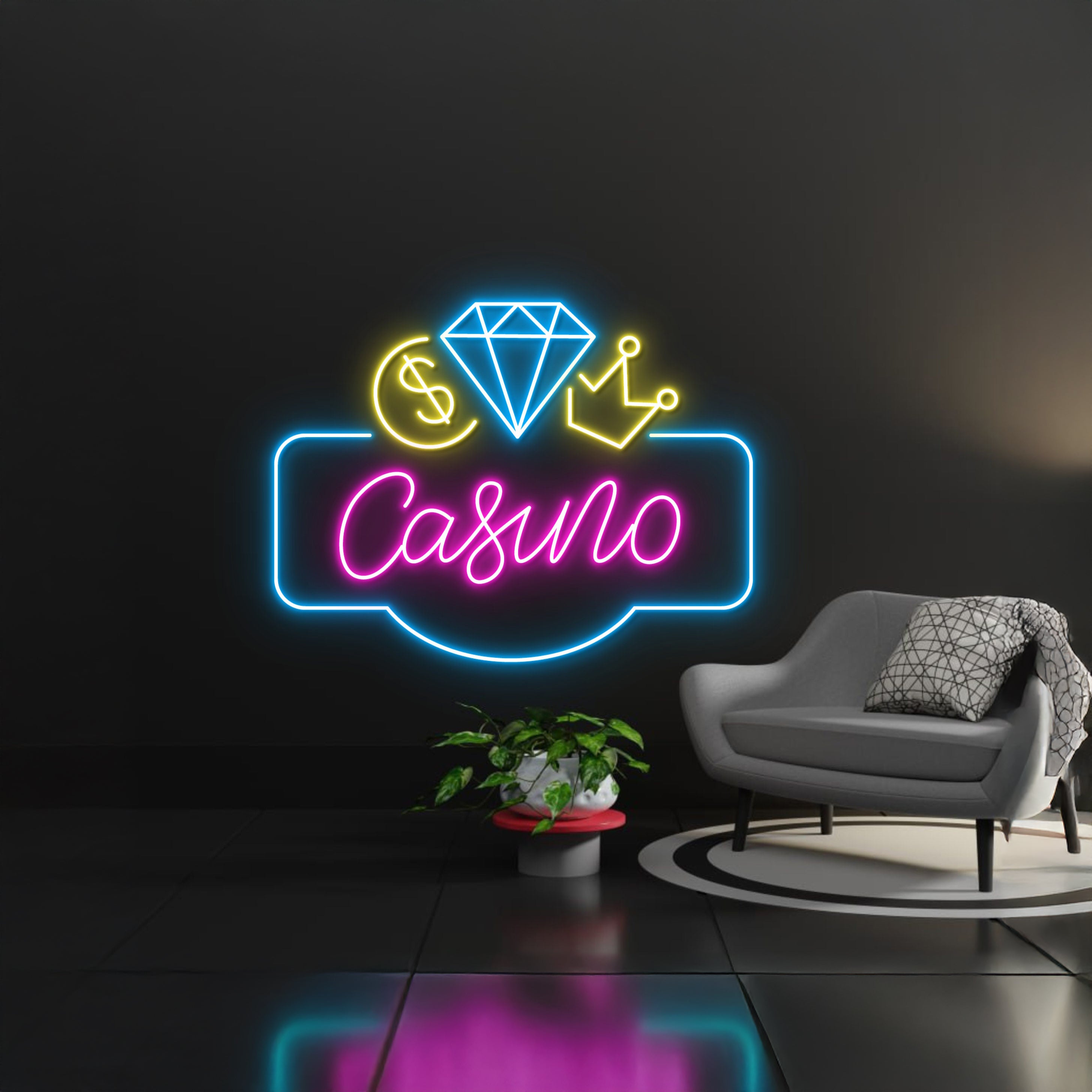 Casino Led Sign Wall Decor | Shineneon