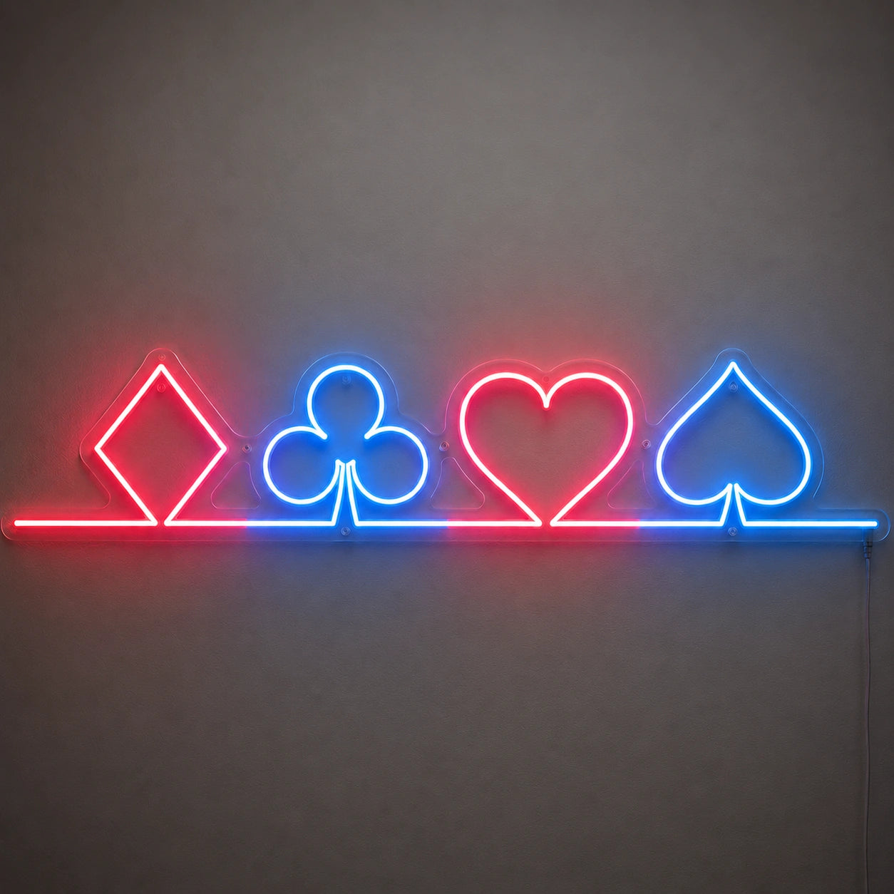 Casino Suit Line Neon Sign LED Neon Sign main product image