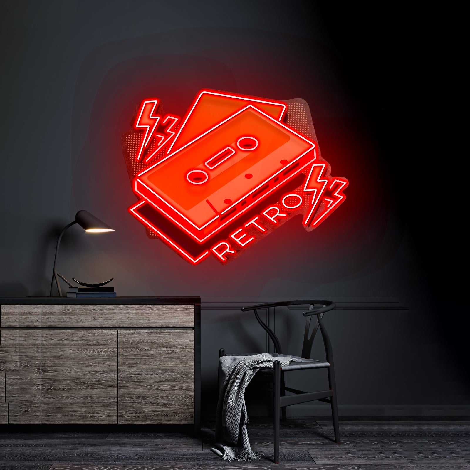 Cassette Retro Custom Led Signs Artwork For Sale - Shineneon