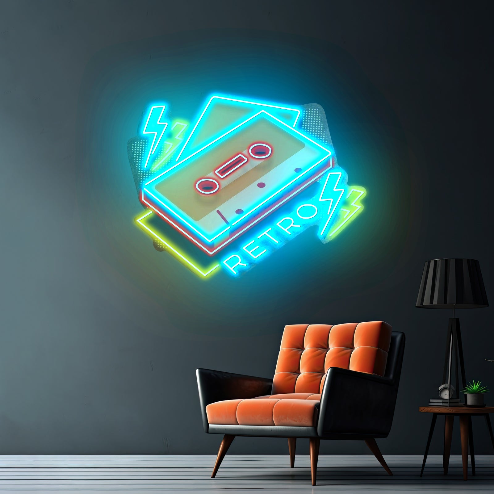 Cassette Retro Custom Led Signs Artwork For Sale