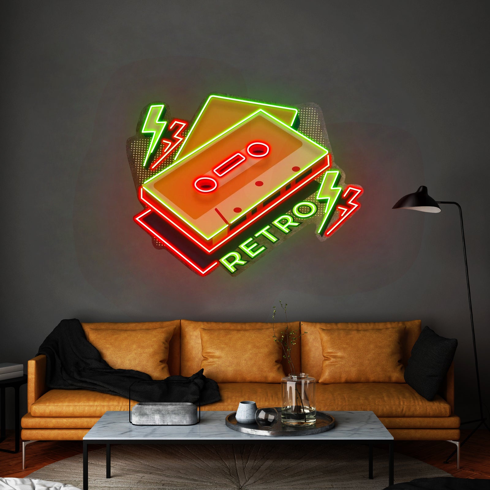 Cassette Retro Custom Led Signs Artwork For Sale