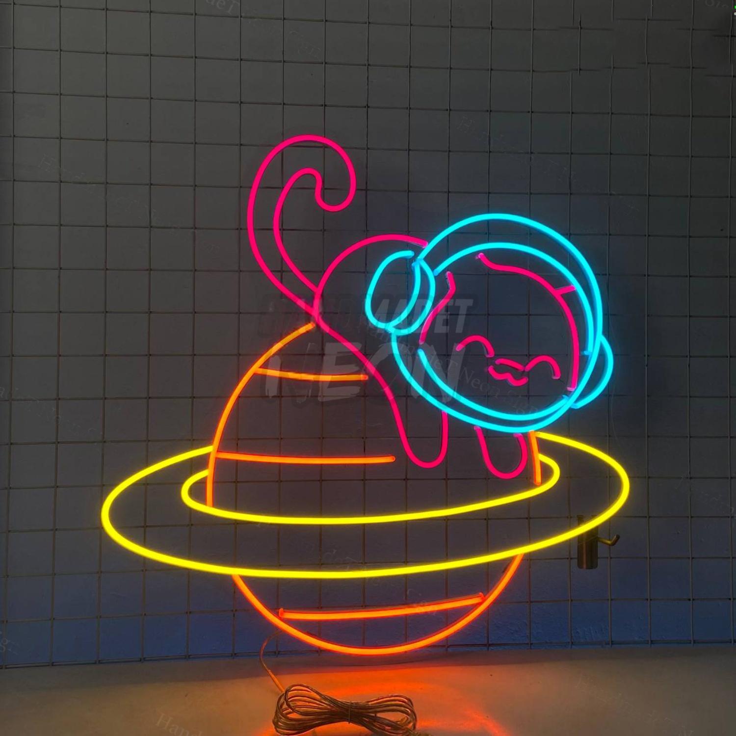 Cat Astronaut Led Neon Sign | Shineneon