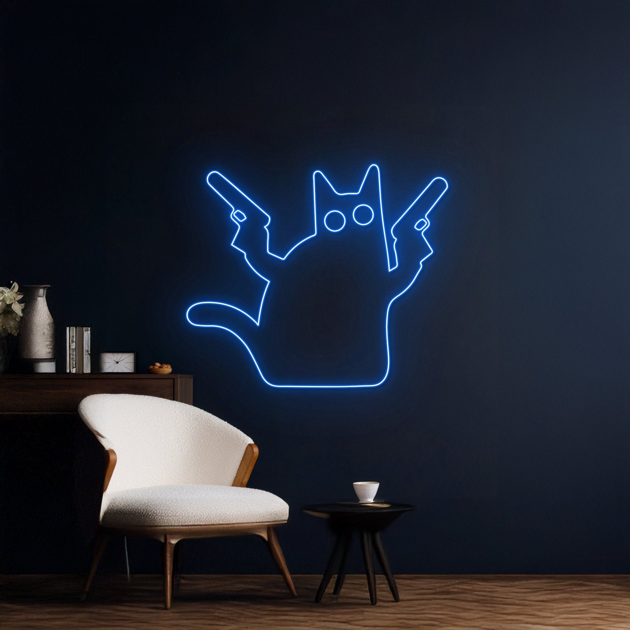Cat Guns Led Sign - Shineneon