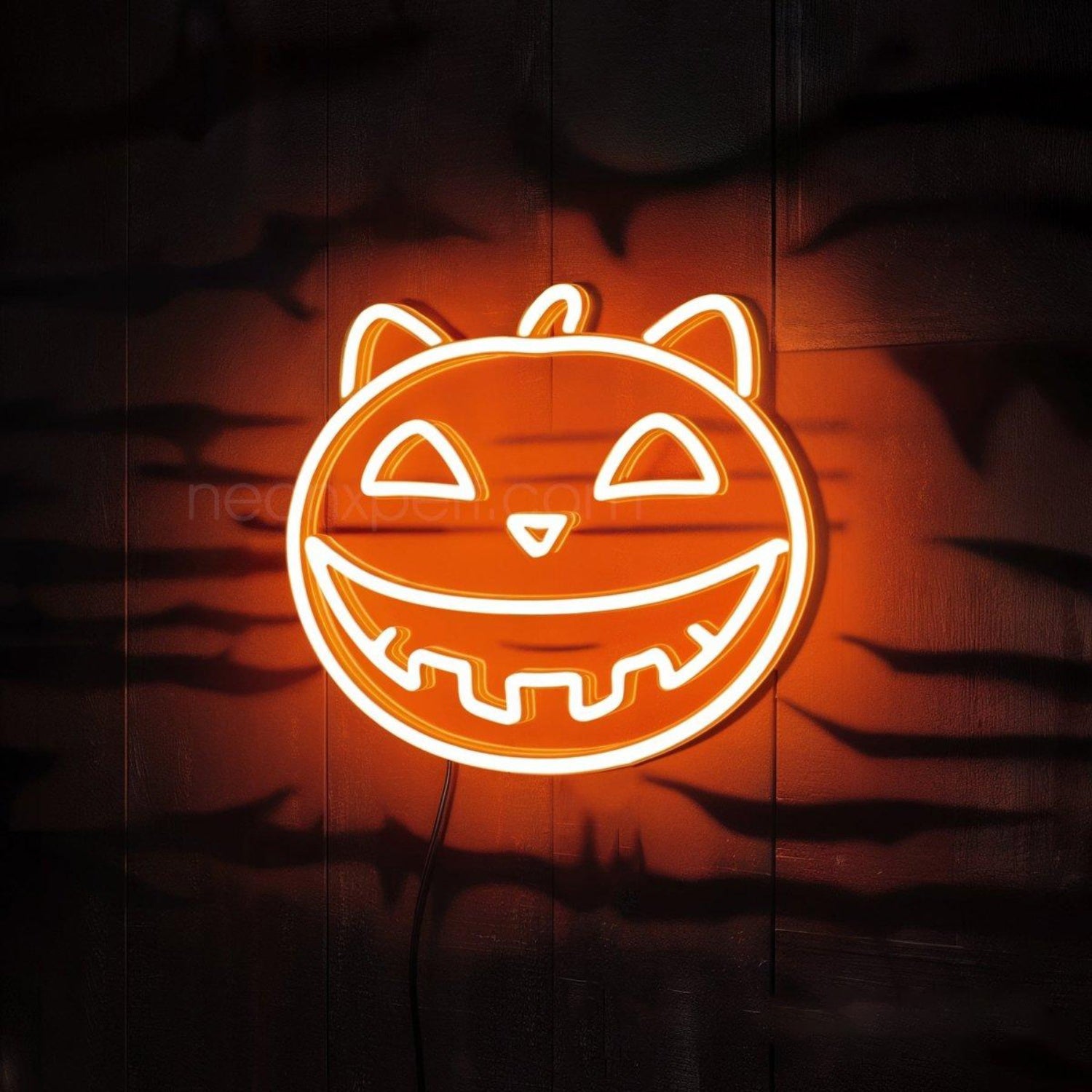 Cat Jack-O-Lantern Led Neon Sign Halloween Party Decor | Shineneon