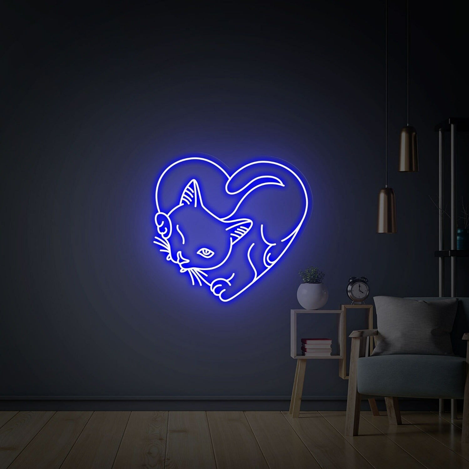 Cat Led Neon Sign Art Decor For A Whimsical Touch In Home - Shineneon