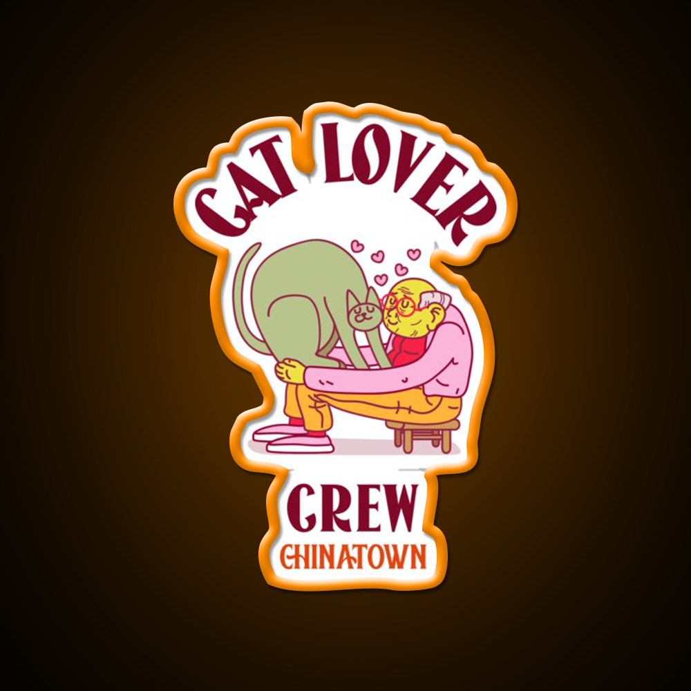 Cat Lover Crew Chinatown Asian Cultural Led Neon Sign Rgb Color - LED neon sign view 6