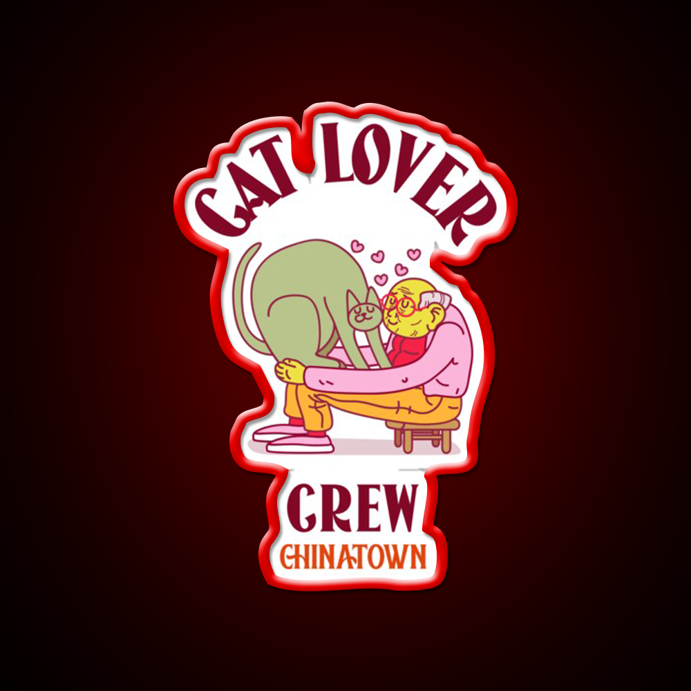 Cat Lover Crew Chinatown Asian Cultural Led Neon Sign Rgb Color - LED neon sign view 10