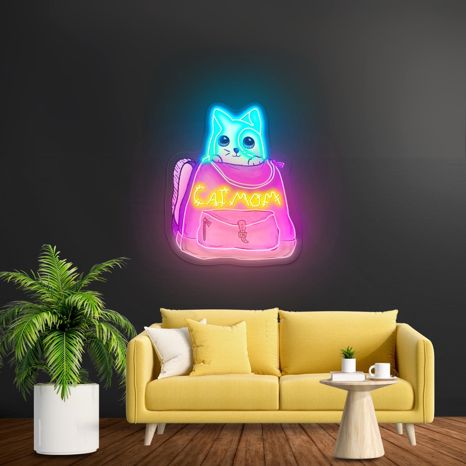 Cat Mom Custom Led Signs For Wall Decor - Shineneon