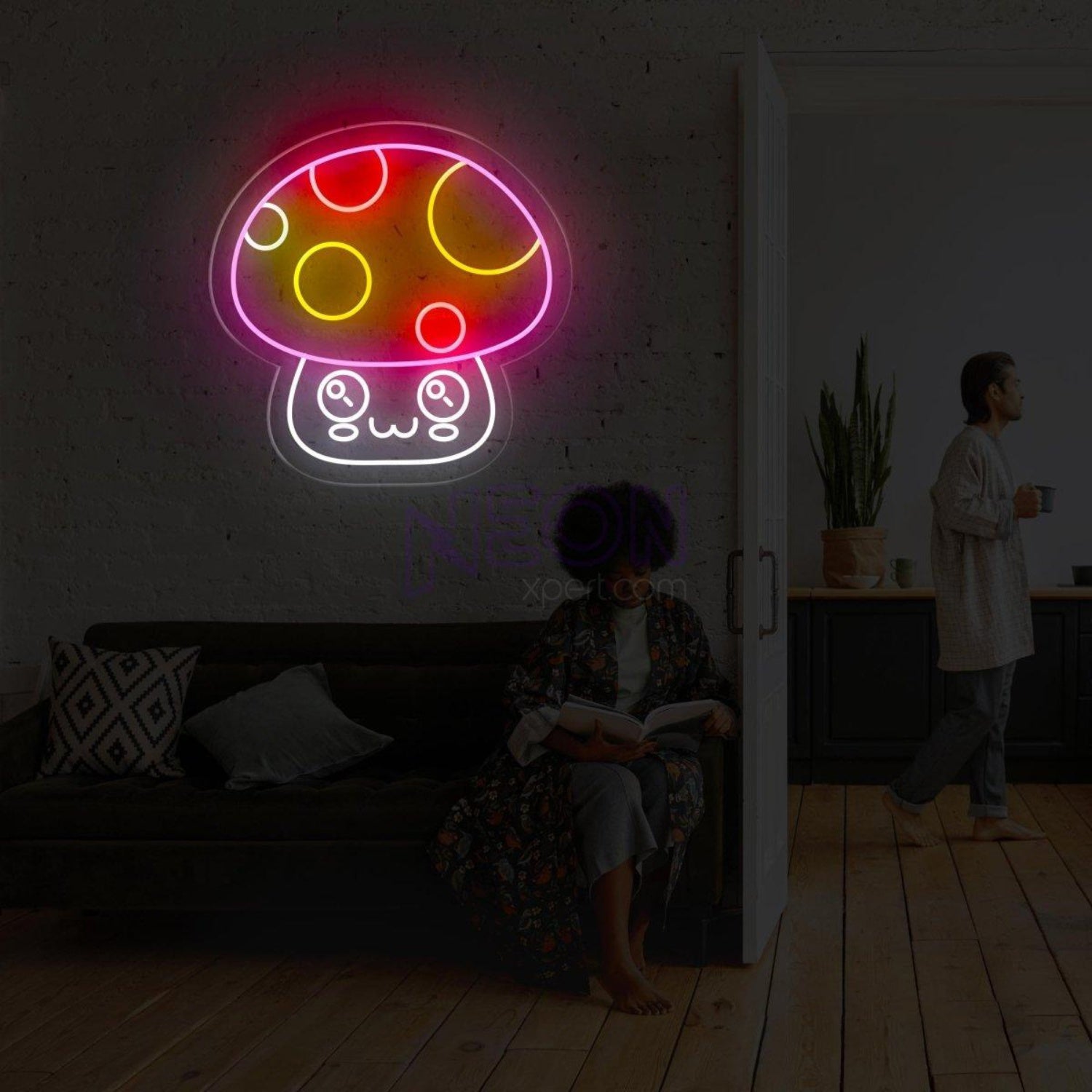 Cat Mushroom Neon Sign For Cat Enthusiasts | Shineneon