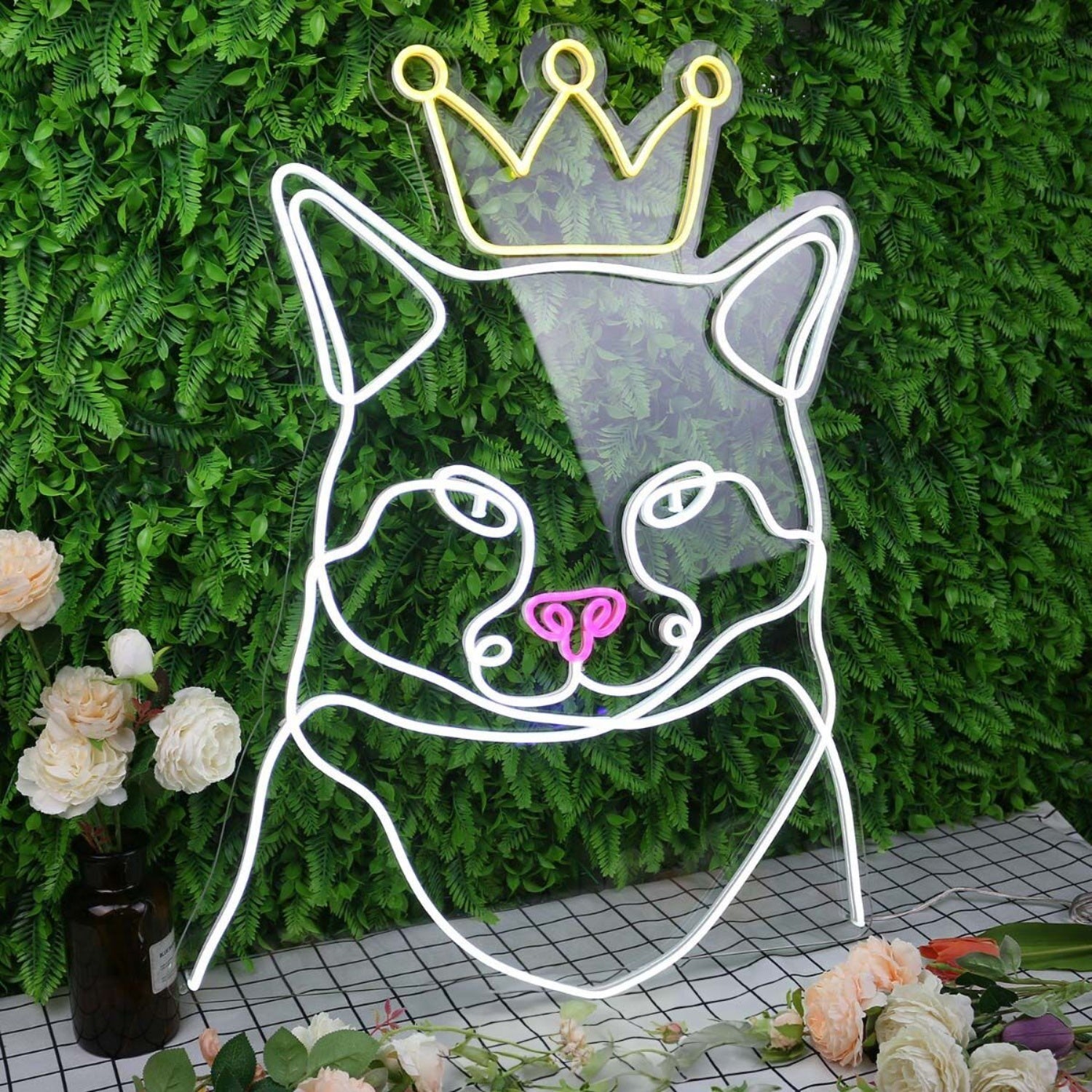 Cat Wearing A Crown Custom Led Neon Sign - Shineneon