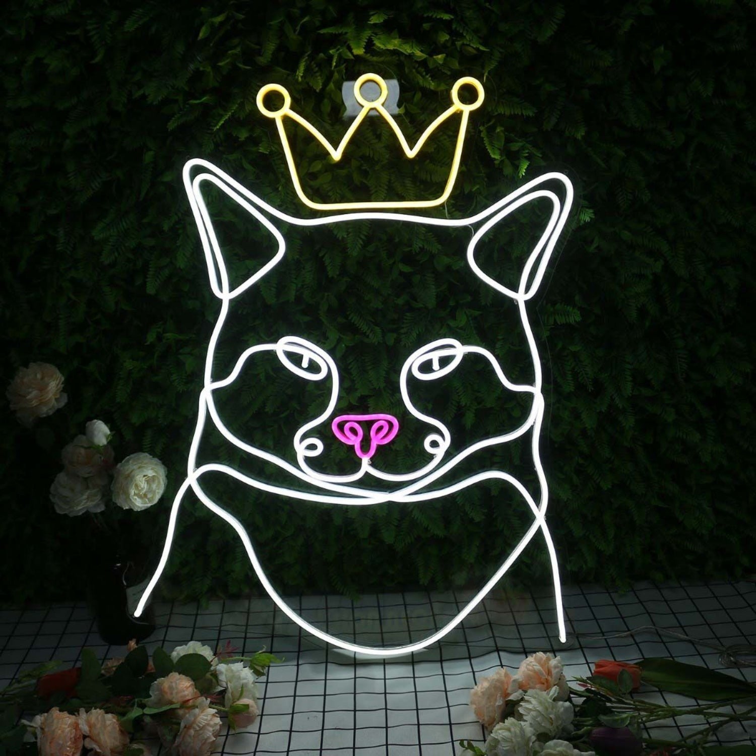 Cat Wearing A Crown Custom Led Neon Sign - Shineneon
