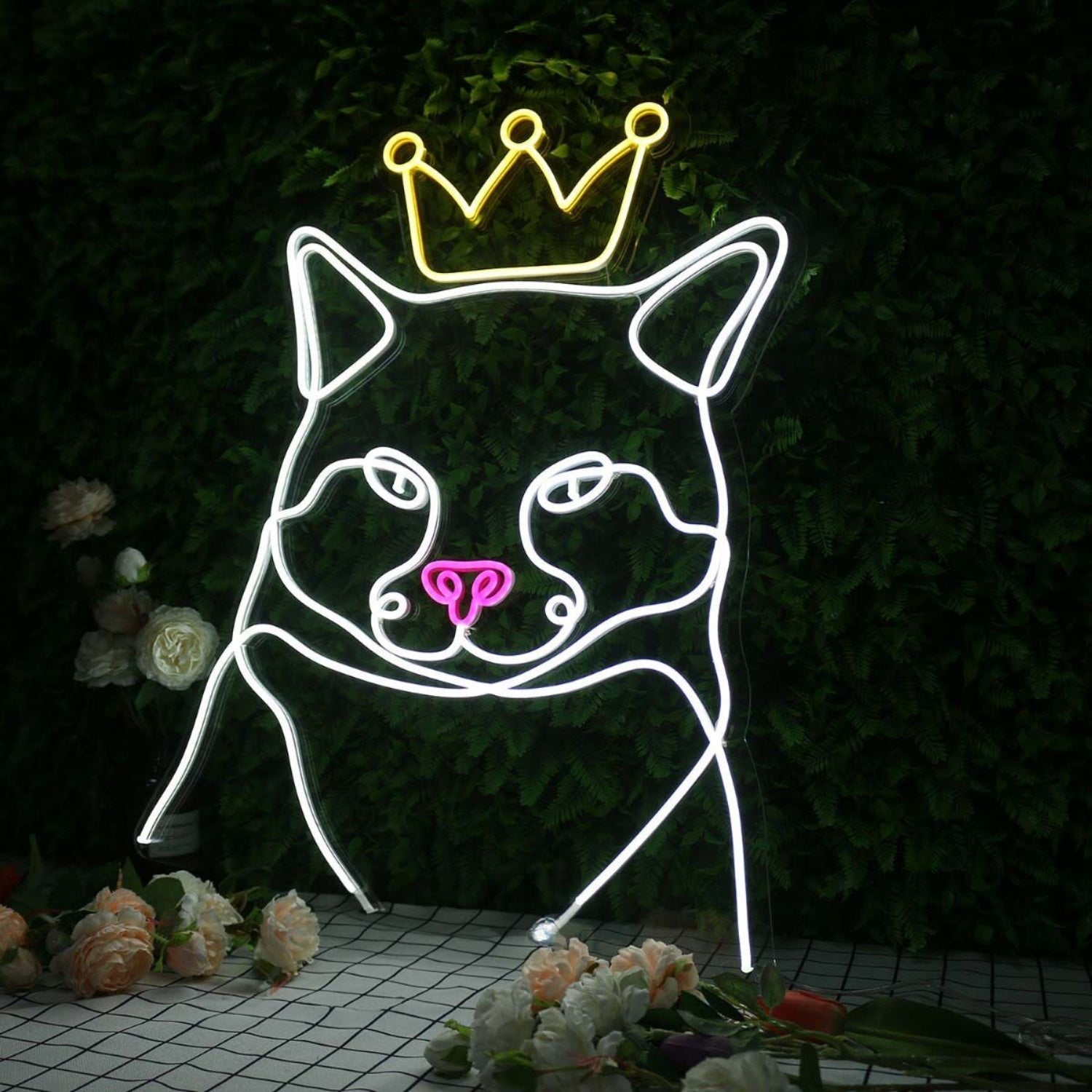Cat Wearing A Crown Custom Led Neon Sign - Shineneon