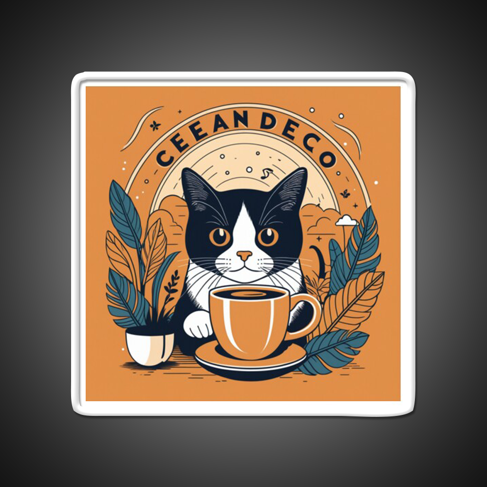 Catnip Over Breakfast Cafe Led Neon Sign Espresso Bar Art Rgb Color