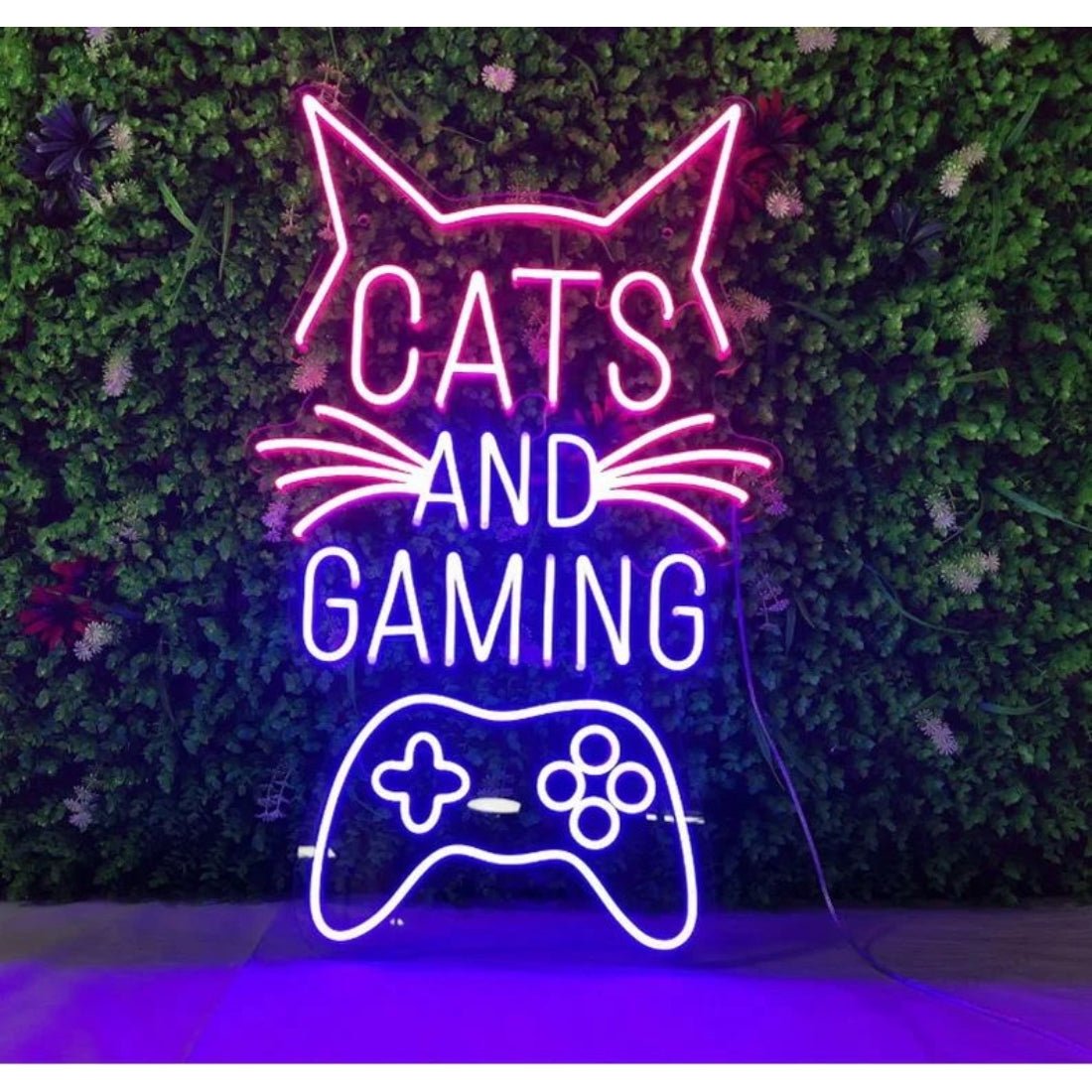 Cats And Gaming Led Sign Business Neon Sign - Shineneon