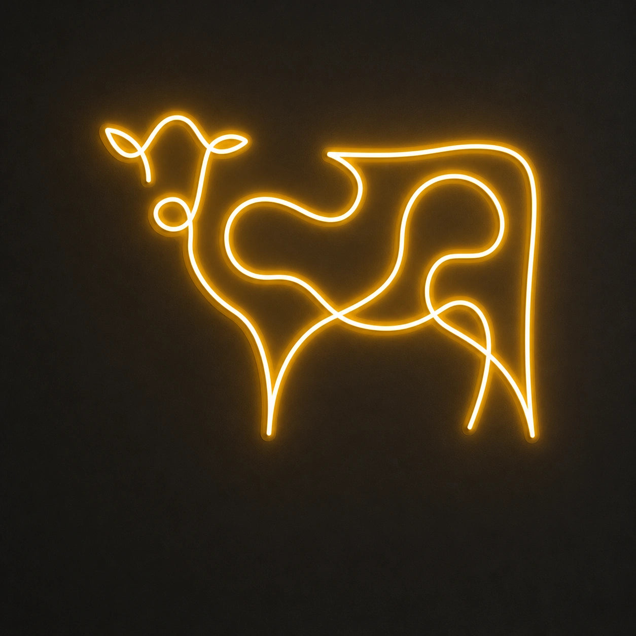 Cattle Cow Head Vintage LED Neon Sign main product image