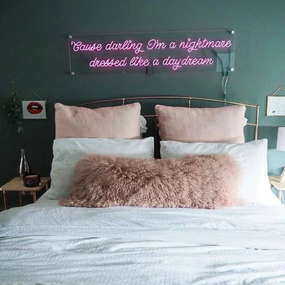 Cause Darling Im A Nightmare Dressed Like A Daydream Led Sign Business Neon Sign - Shineneon