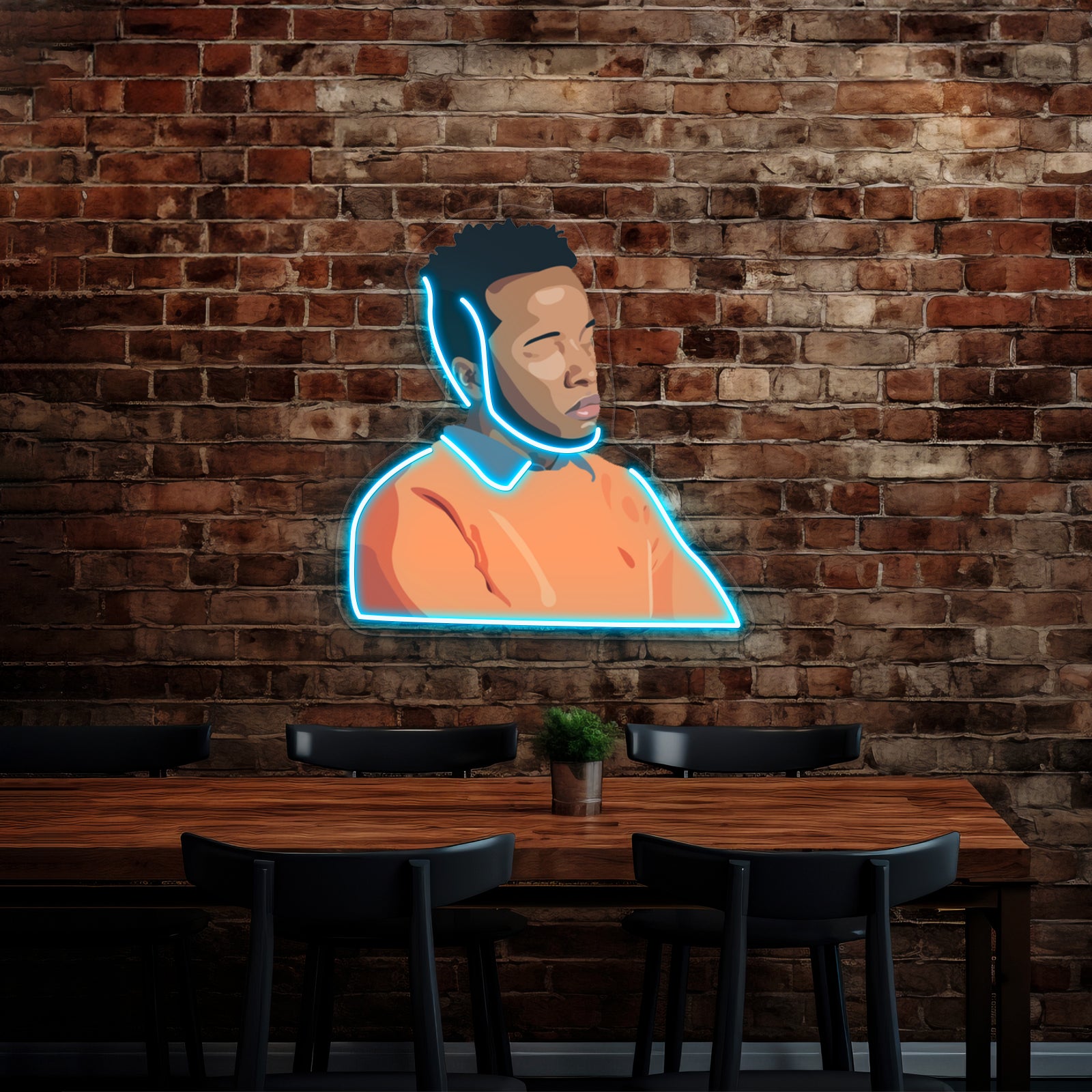 Cautious Clay White Background Wall Artwork Neon Signs | Shineneon