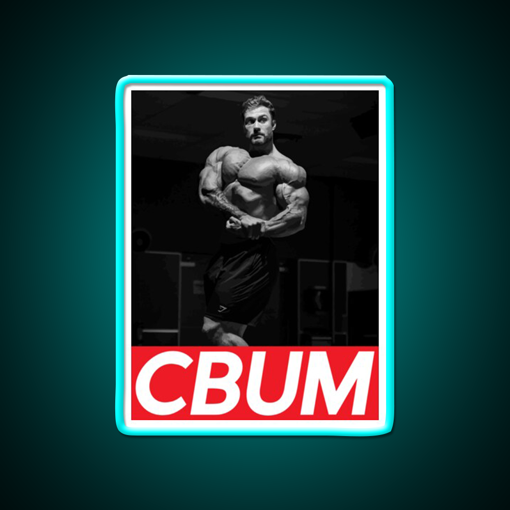 Cbum Bodybuilding Gym Fitness Led Neon Sign Rgb Color - Size and dimension reference