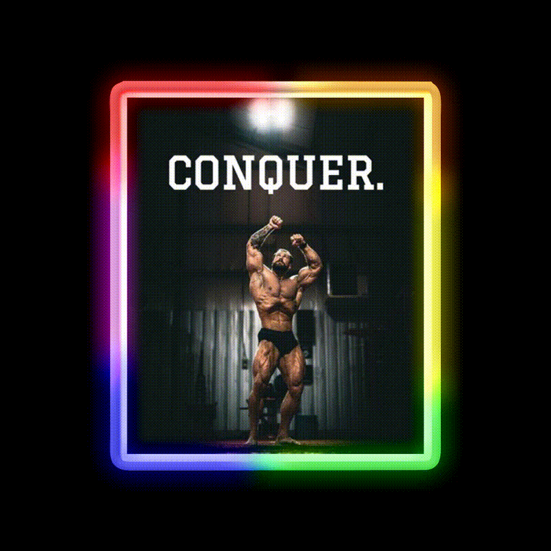 Cbum Bodybuilding Legend Gym Fitness Led Neon Sign Gym Room Sign Rgb Color - LED neon sign close-up detail
