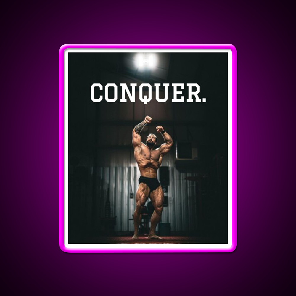 Cbum Bodybuilding Legend Gym Fitness Led Neon Sign Gym Room Sign Rgb Color - Neon sign mounted on wall in room