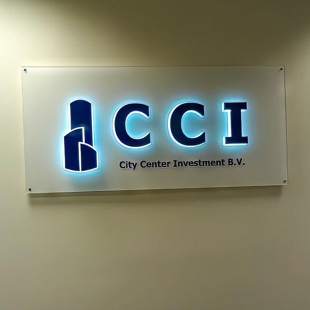 Ccicity Center 3D Backlit Letters Business Metal Led Sign - Shineneon