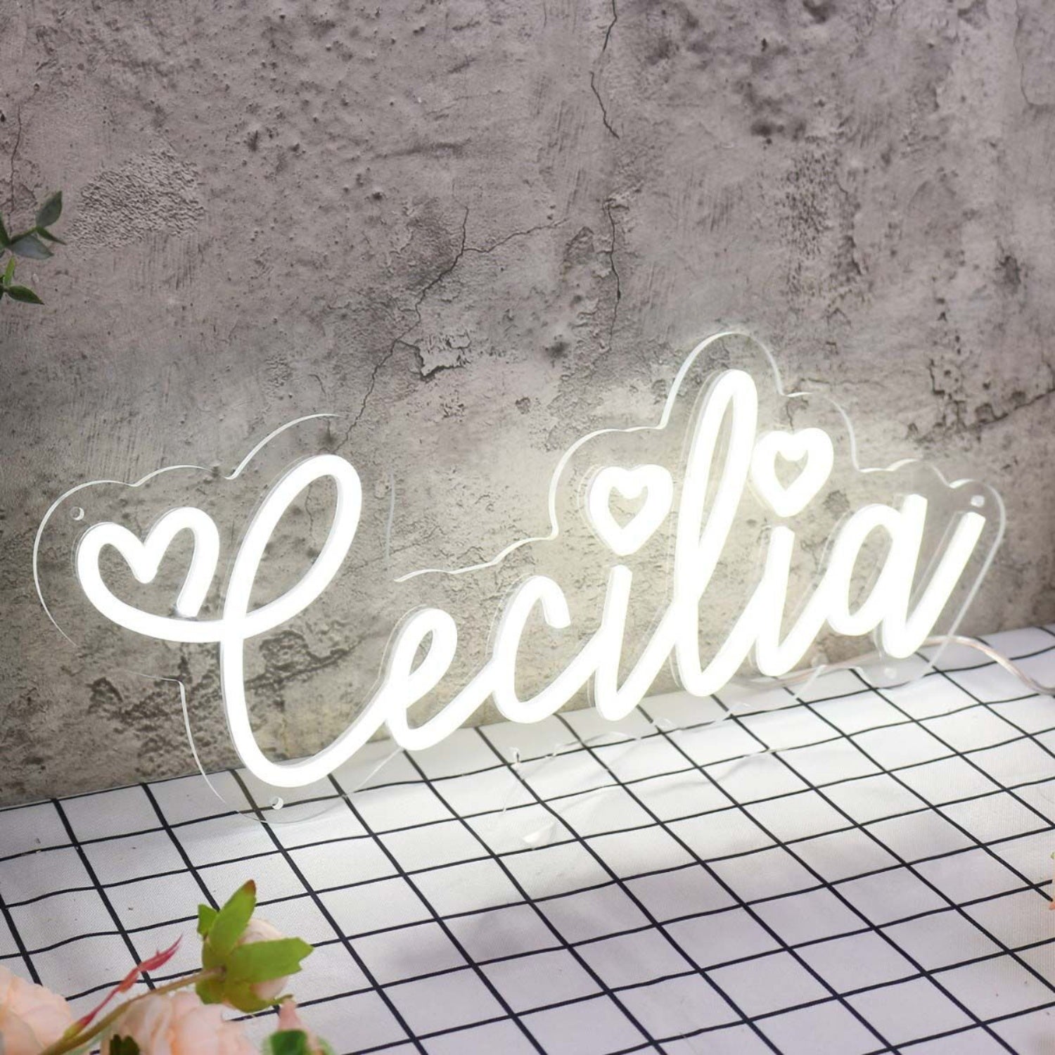 Cecilia White Led Neon Sign - Shineneon