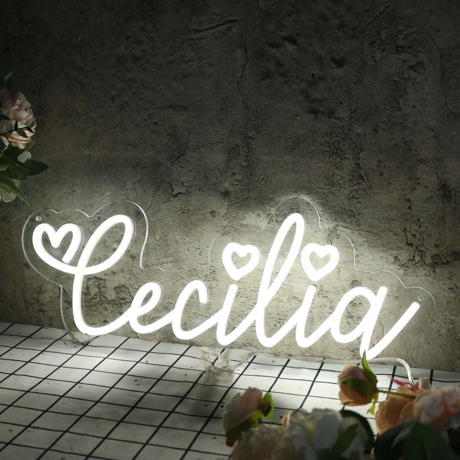 Cecilia White Led Neon Sign - Shineneon