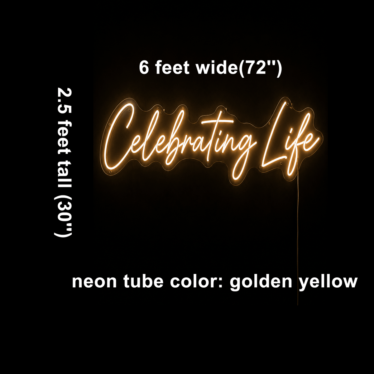 Celebrating Life Custom LED Neon Sign - Shineneon