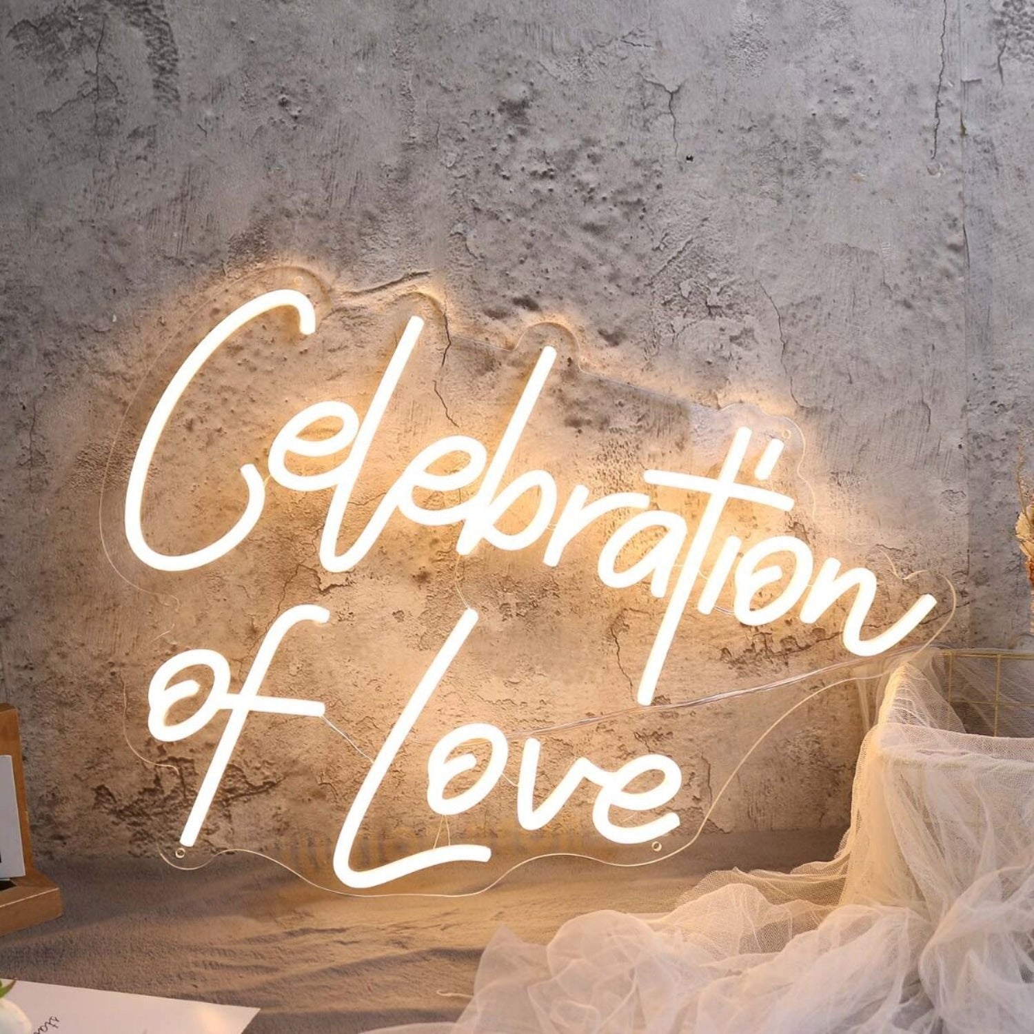 Celebration Of Love Yellow Neon Sign | Shineneon