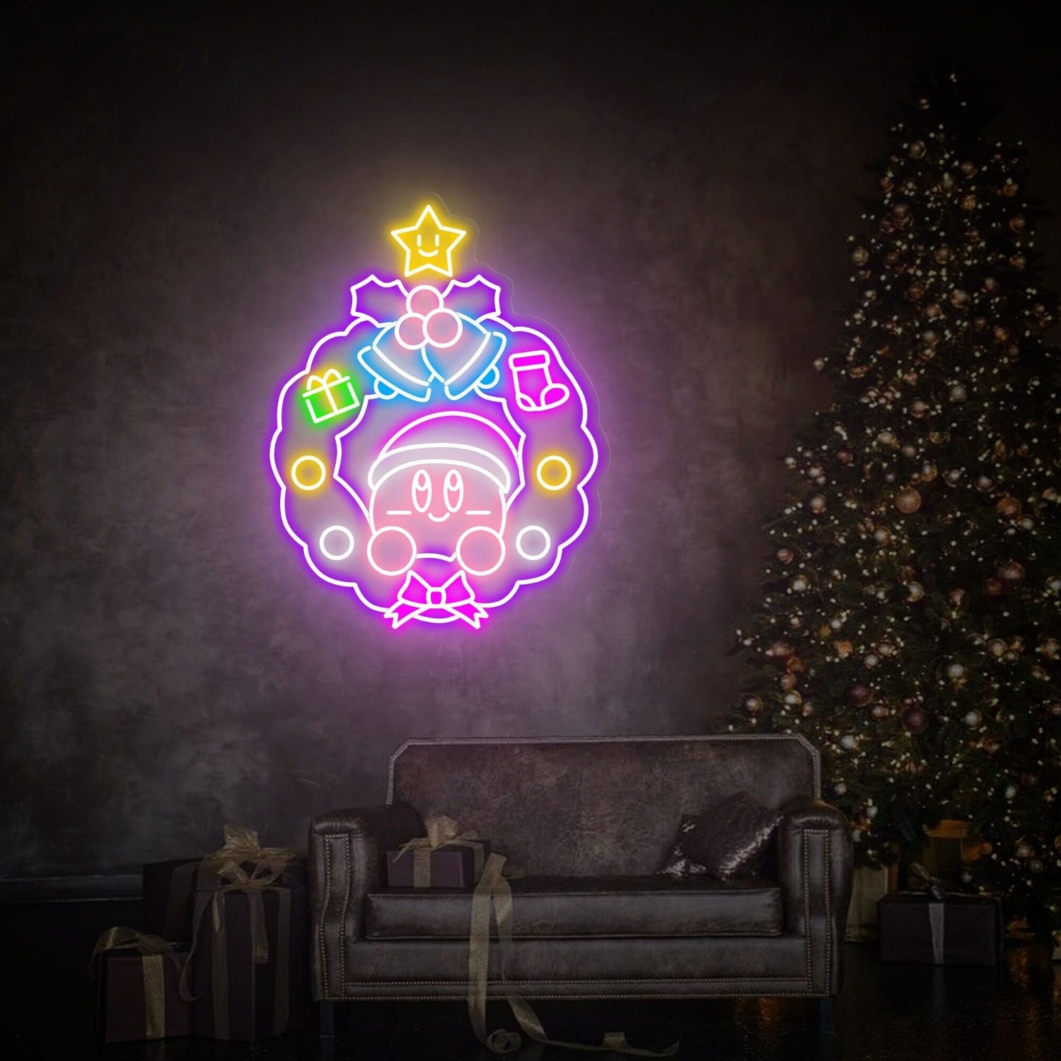 Celebrations And Game Nights Christmas Decor Led Neon Wall Art | Shineneon