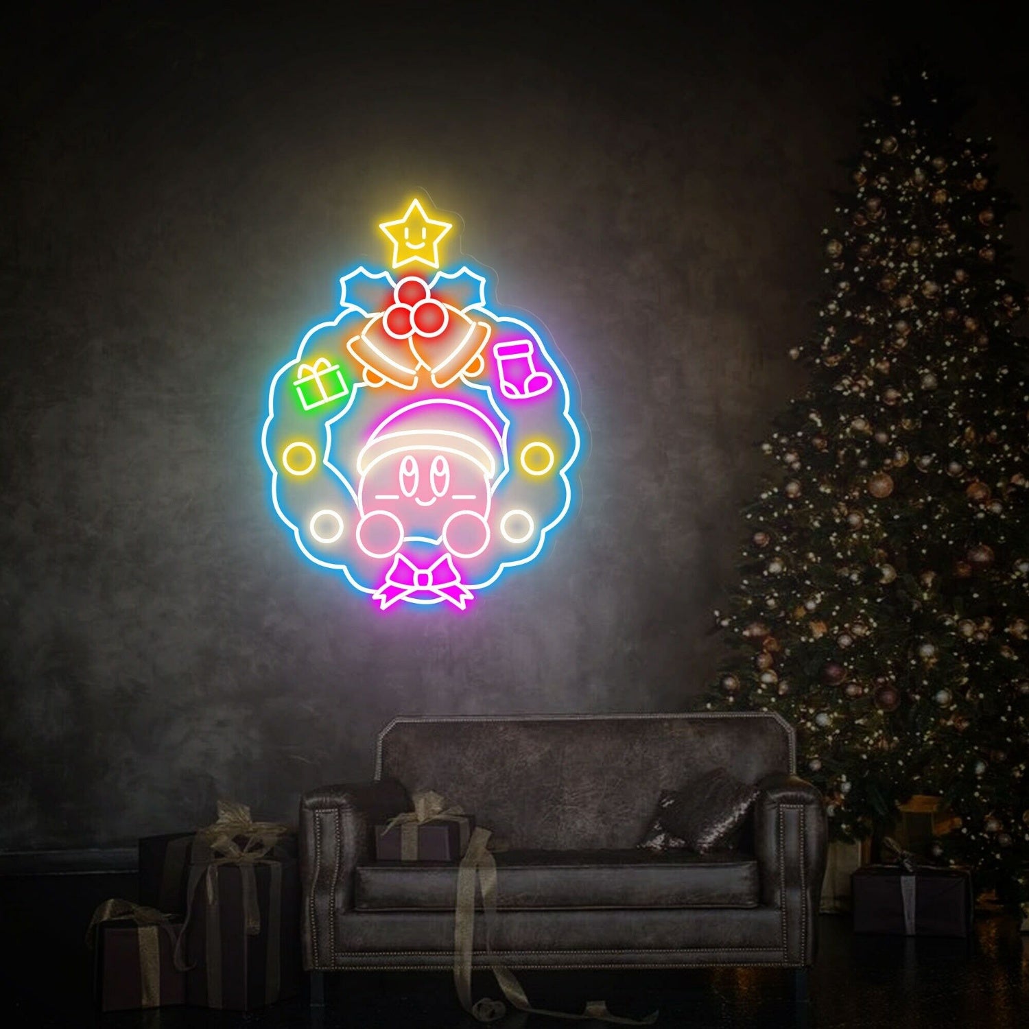 Celebrations And Game Nights Christmas Decor Led Neon Wall Art | Shineneon