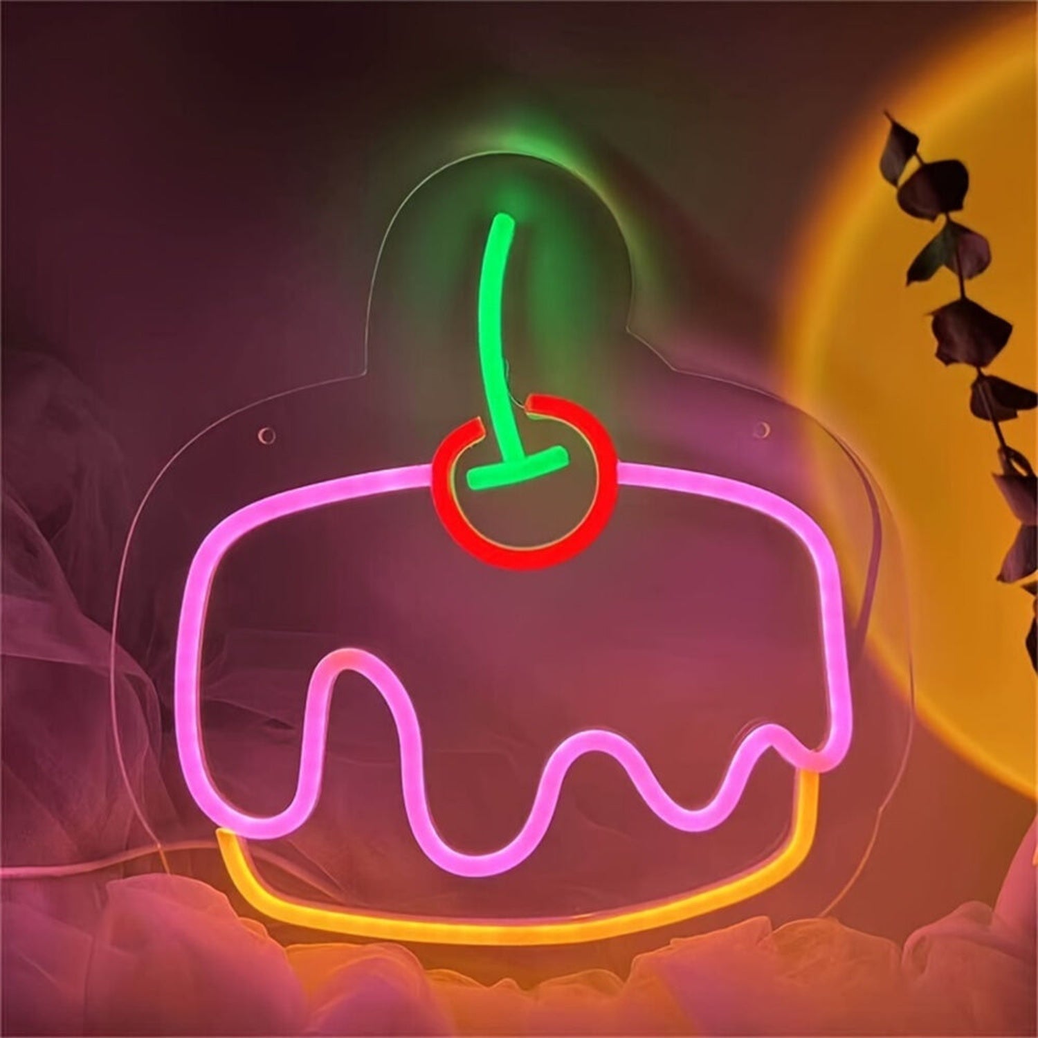 Celebrations And Spaces With Delicious Cake Led Neon Sign Party | Shineneon