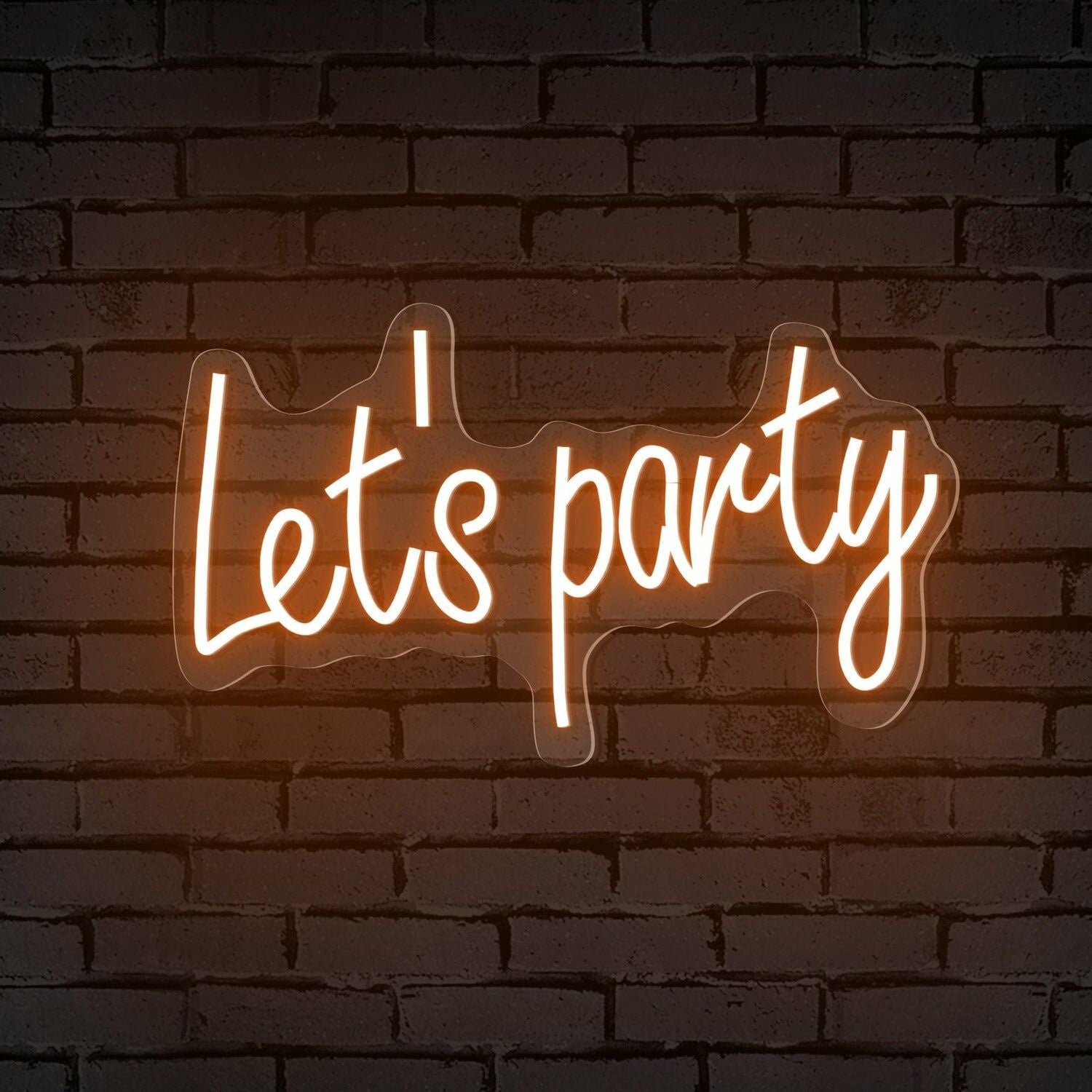 Celebrations Lets Party Words Neon Sign For Special Occasions | Shineneon
