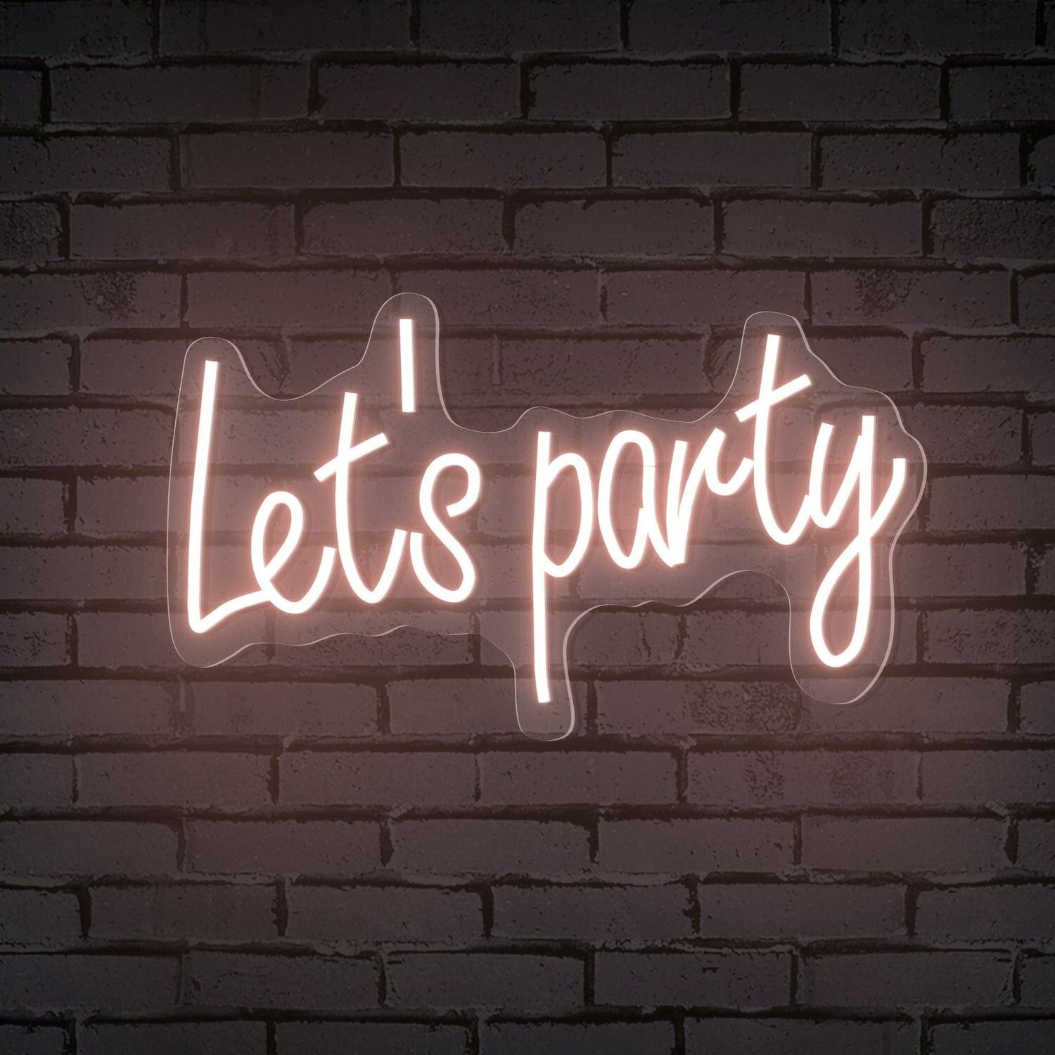 Celebrations Lets Party Words Neon Sign For Special Occasions | Shineneon