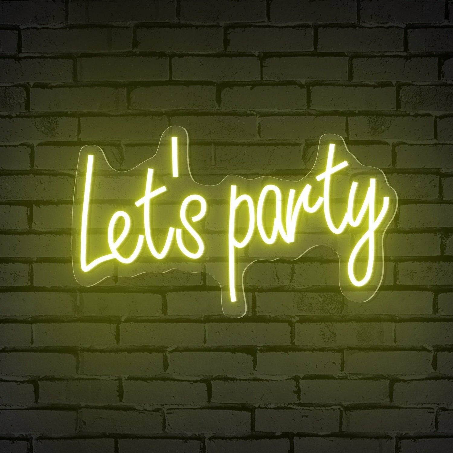 Celebrations Lets Party Words Neon Sign For Special Occasions | Shineneon
