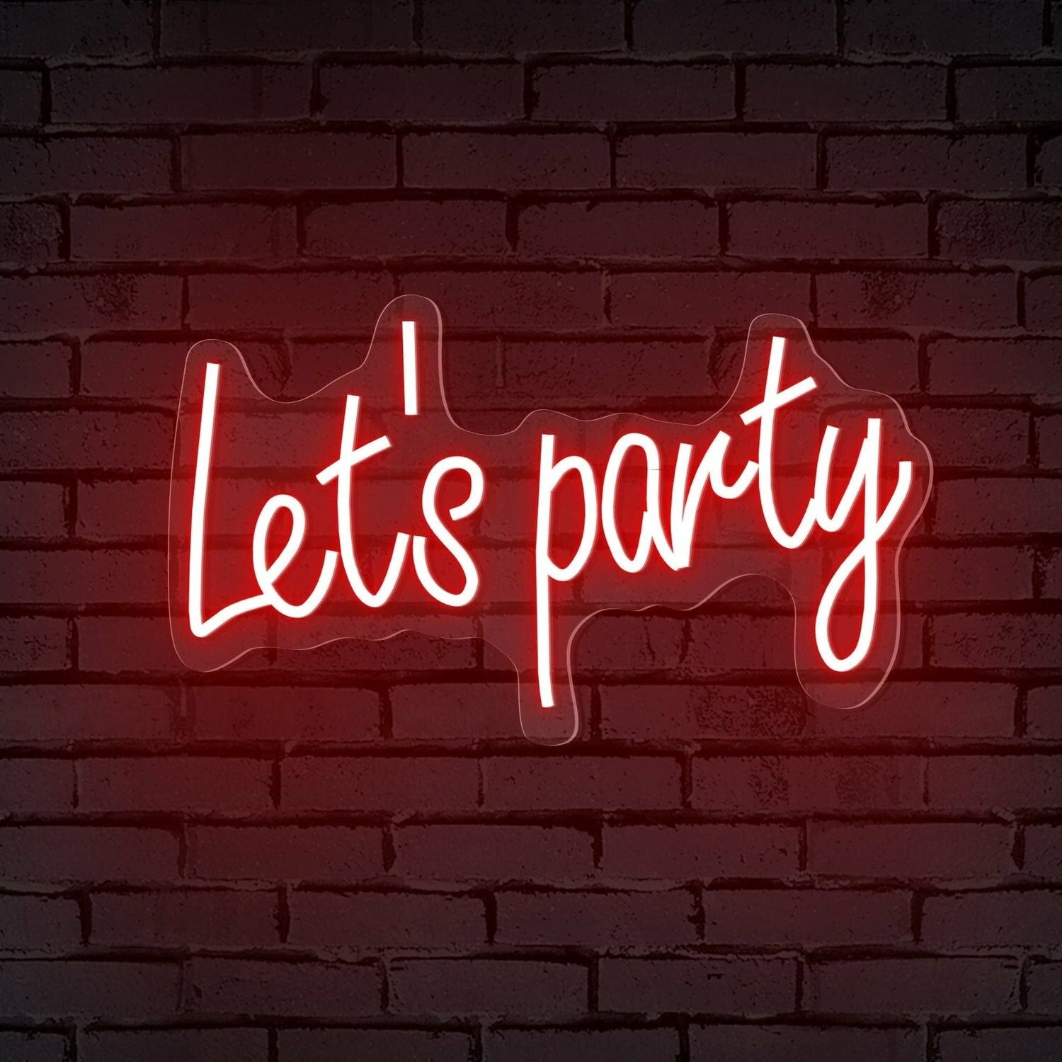 Celebrations Lets Party Words Neon Sign For Special Occasions | Shineneon