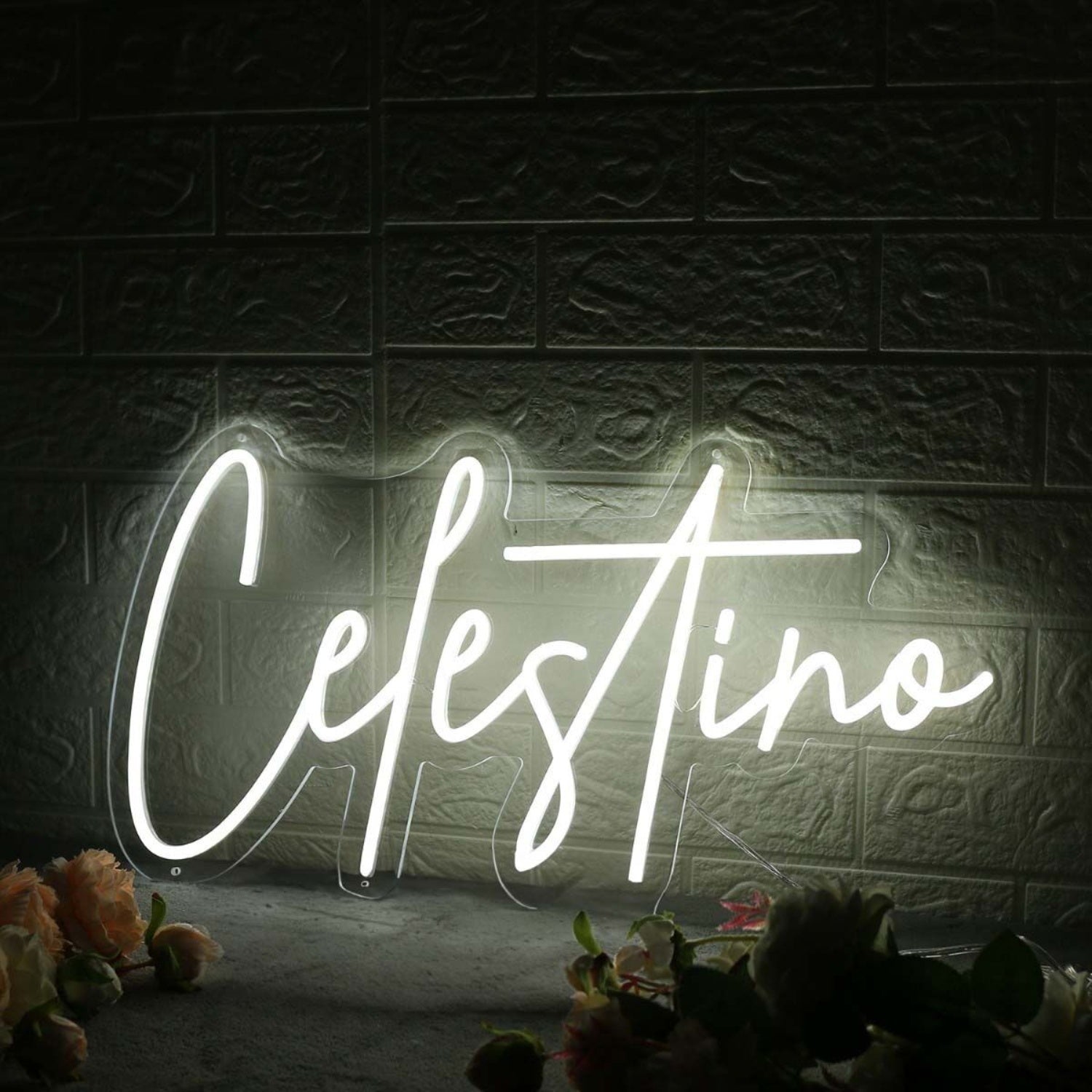 Celestino White Led Neon Sign - Shineneon
