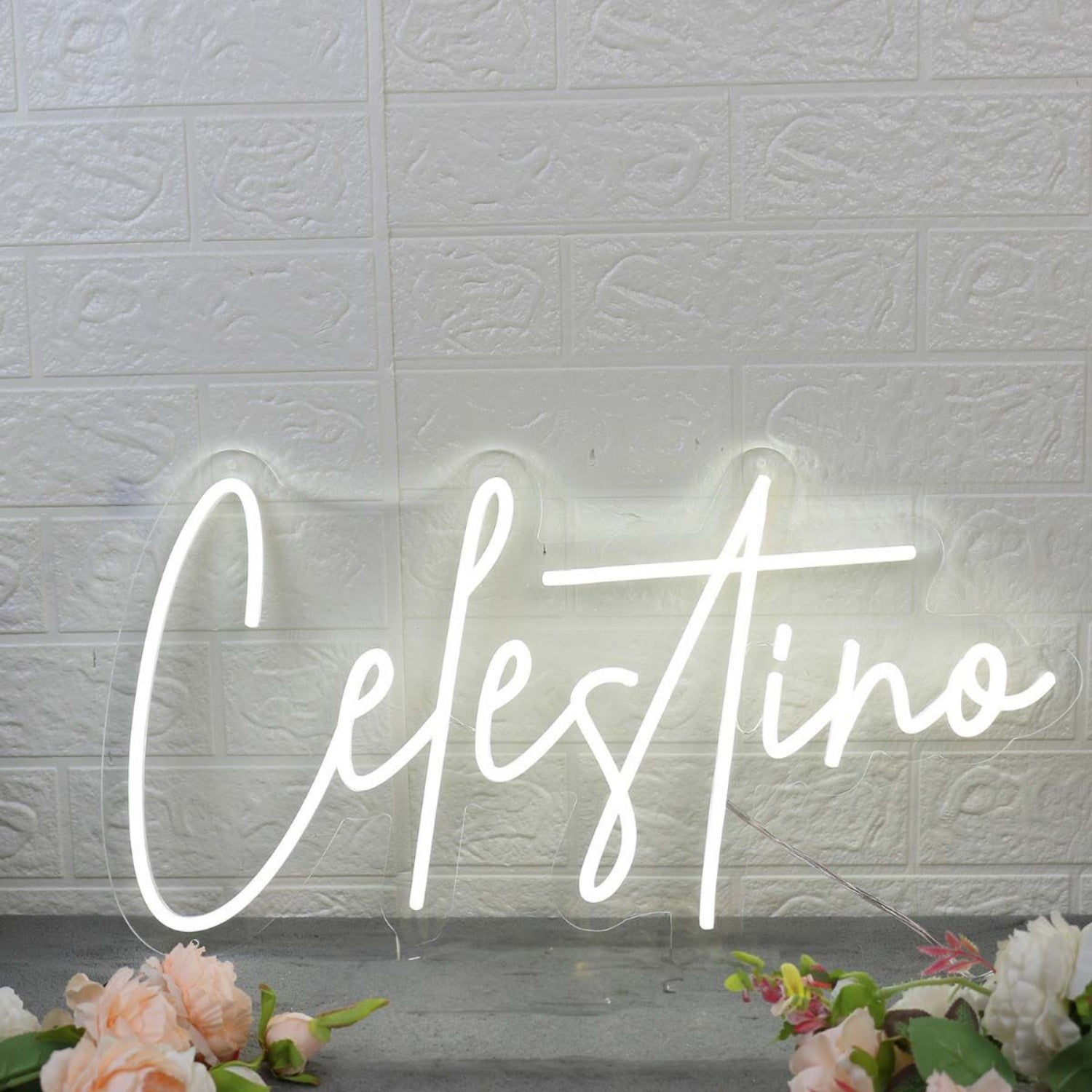 Celestino White Led Neon Sign - Shineneon