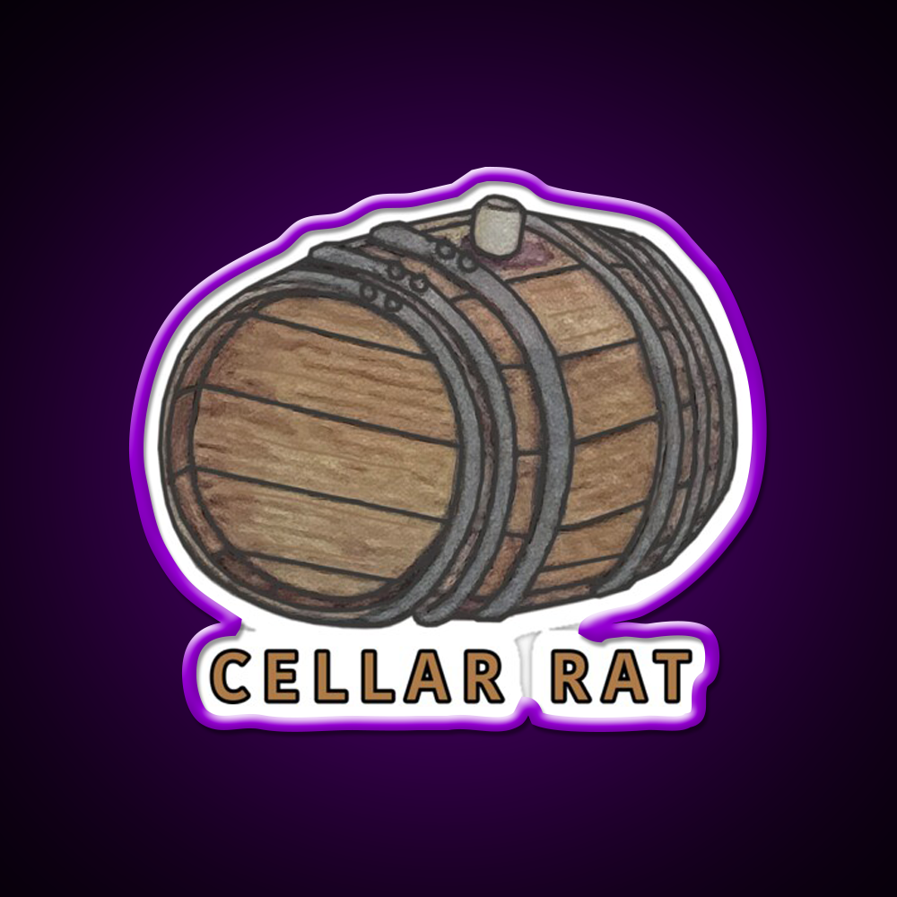 Cellar Rat Whiskey Drink Bar Led Neon Sign Rgb Color