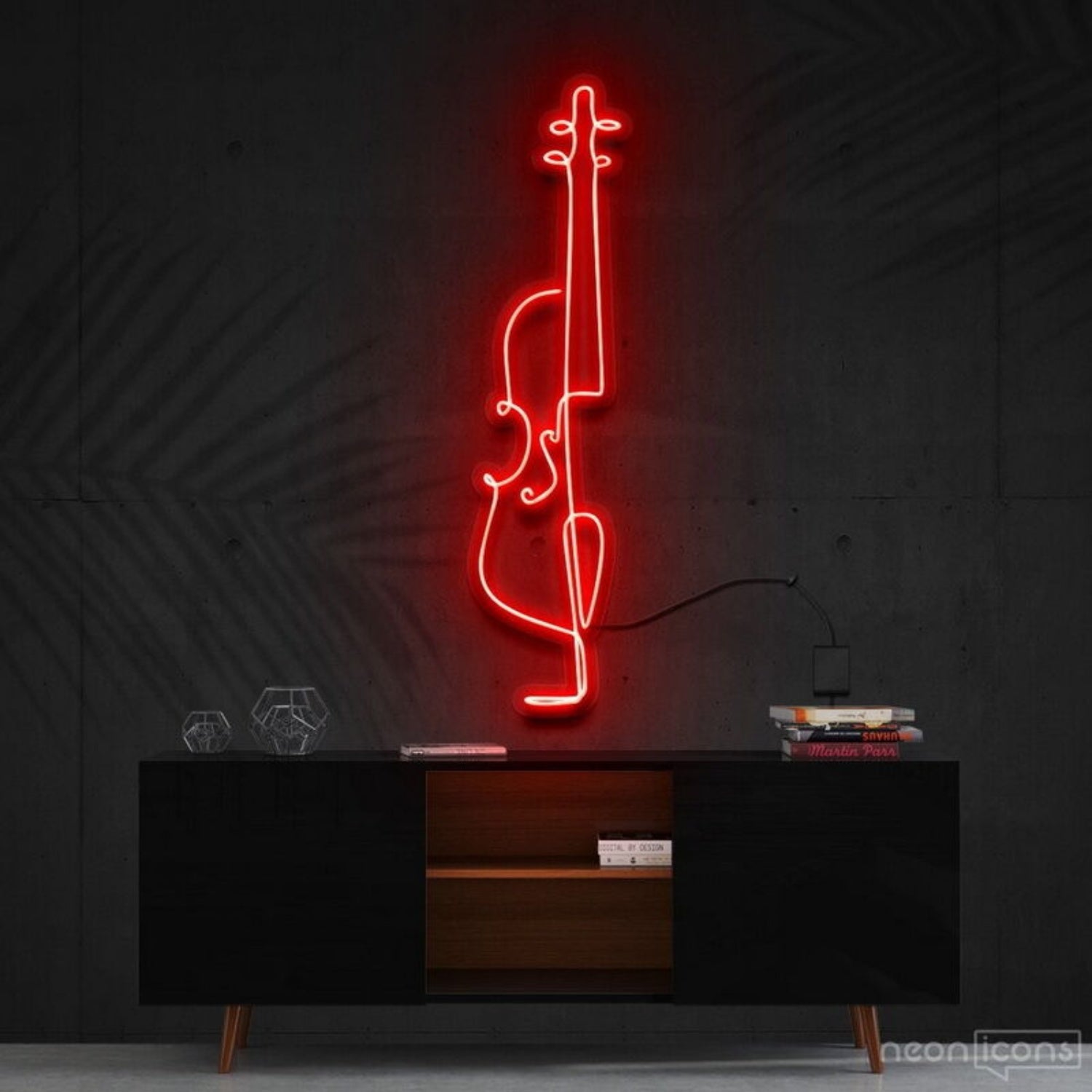Cello Line Art Neon Sign For Music Lovers And Artistic Decor | Shineneon