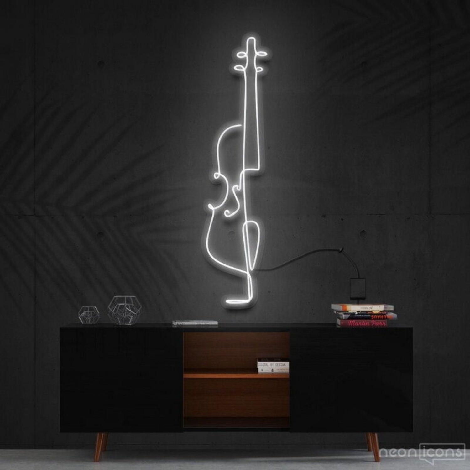 Cello Line Art Neon Sign For Music Lovers And Artistic Decor | Shineneon